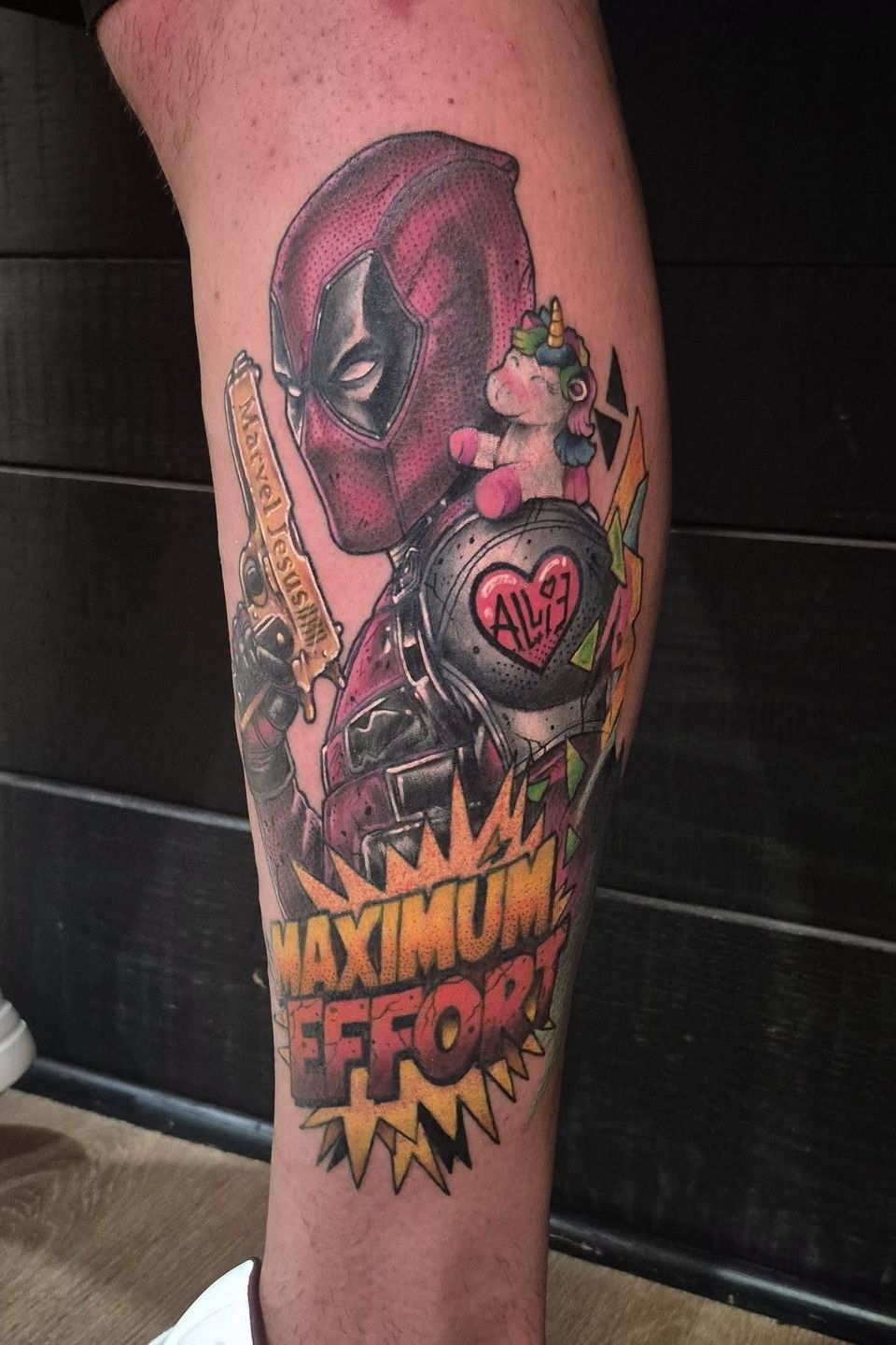 Velvet razor tattoo deadpool