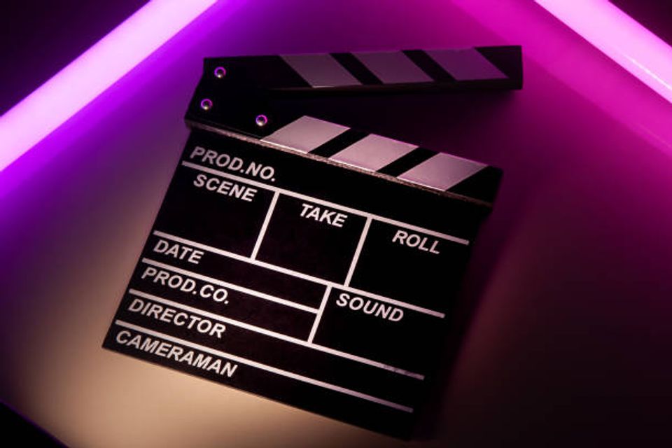 Movie clap board