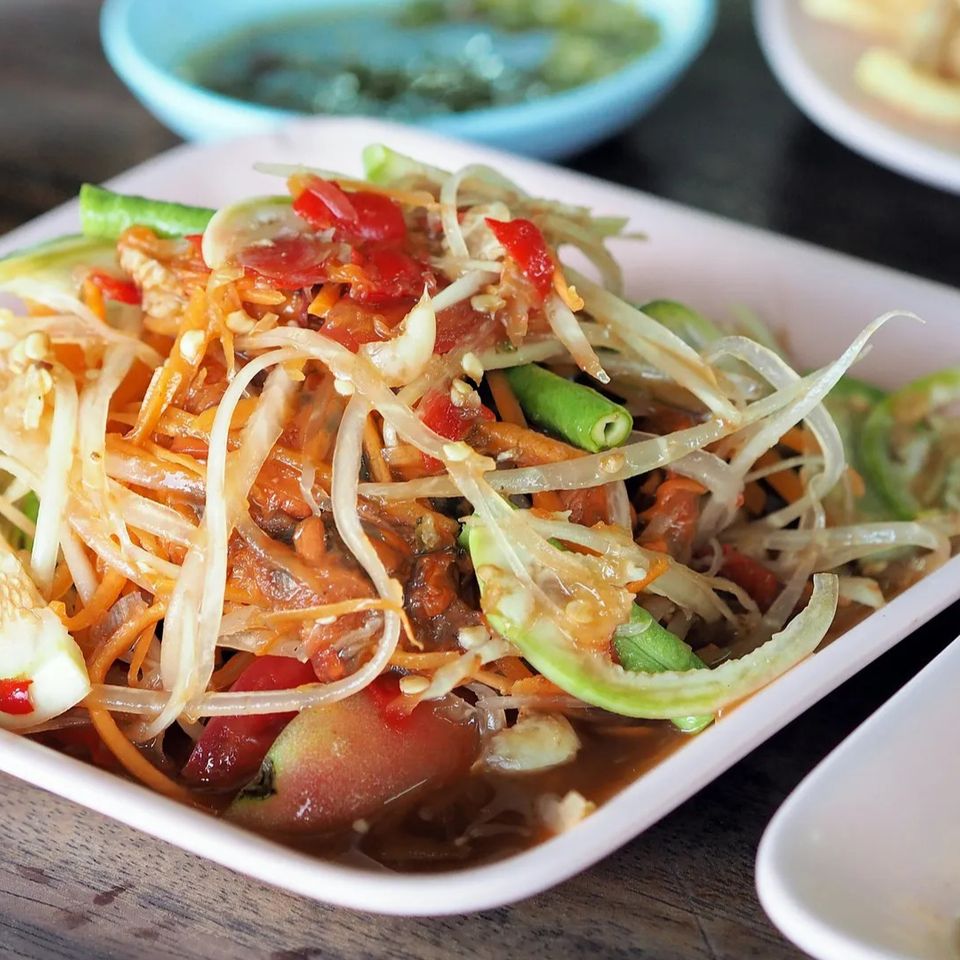 Drunken noodles at Thai American Bistro in Sugar Land, Tx