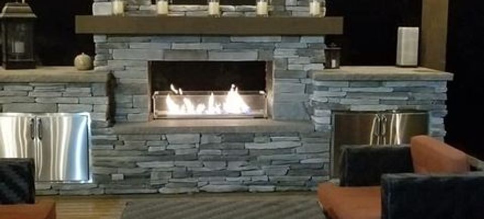 Outdoor fireplace 2