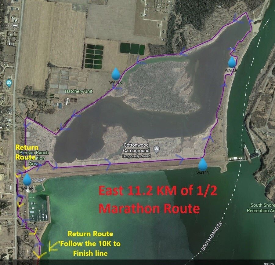 Half marathon eastern route