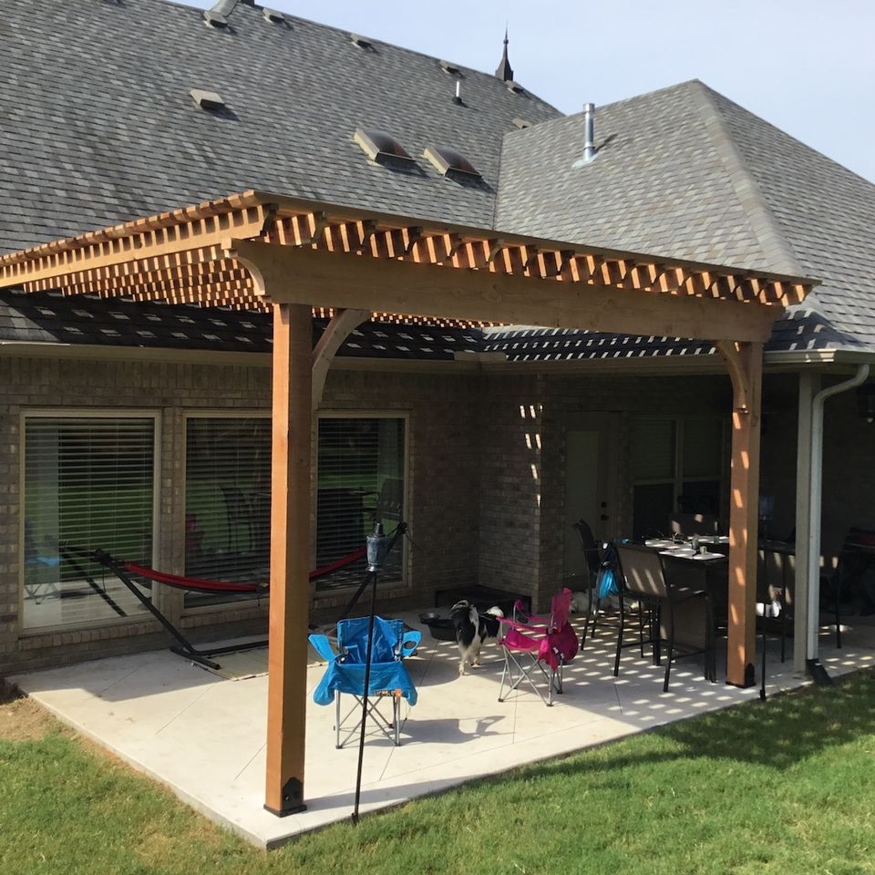 Select outdoor solutions  tulsa oklahoma  outdoor living pergolas shade structures  custom cedar pergola contractor builder construction company  photo aug 15  10 27 03 am