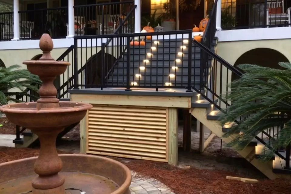 Wood patio deck build gilbert