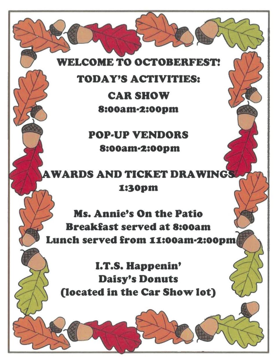 Poster car sale schedule page 001