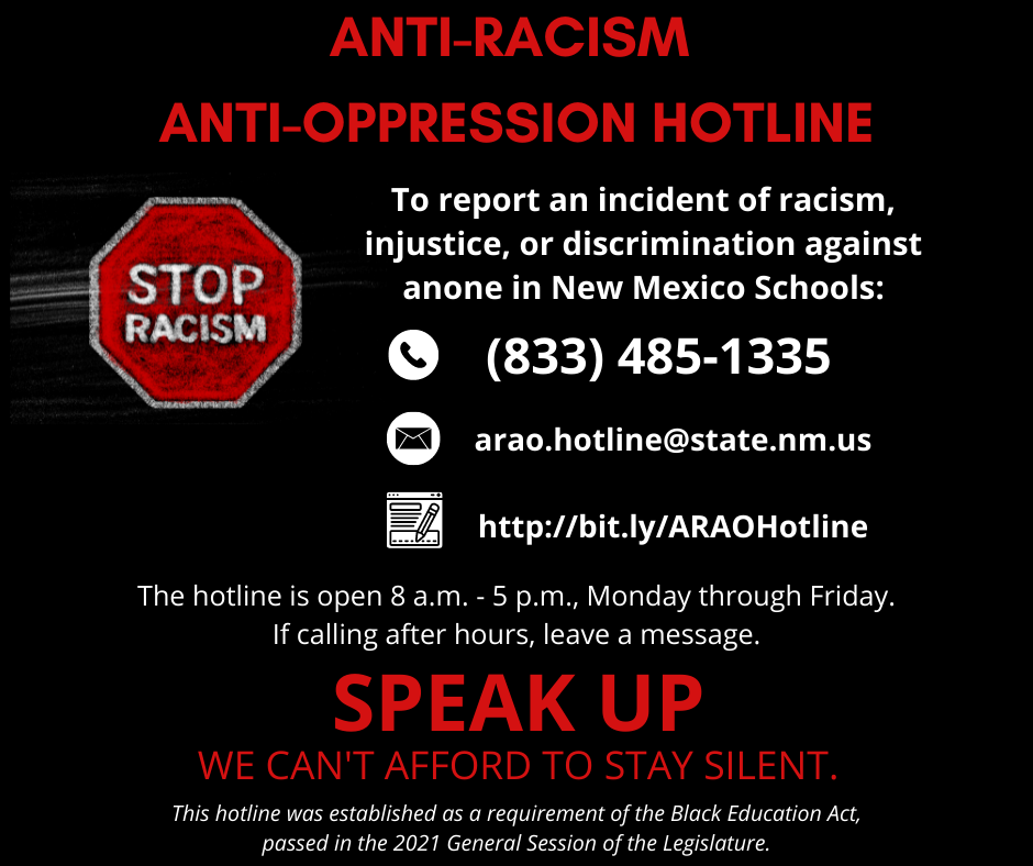 Anti racism hotline