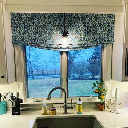 Residential window treatment kitchen