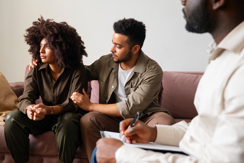 People sharing feelings emotions group therapy session 1