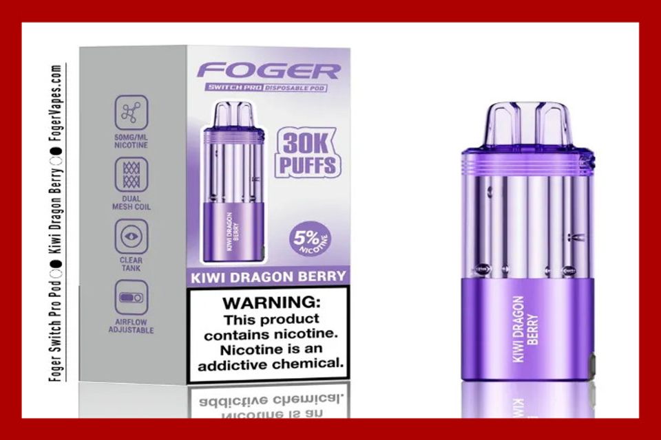 Foger Kiwi Dragon Berry Disposable Pod
