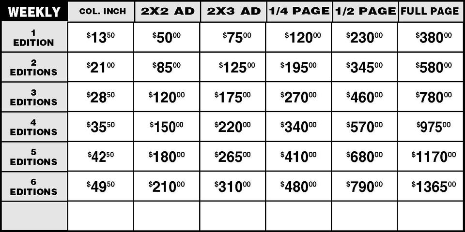 Rate card for website 121724