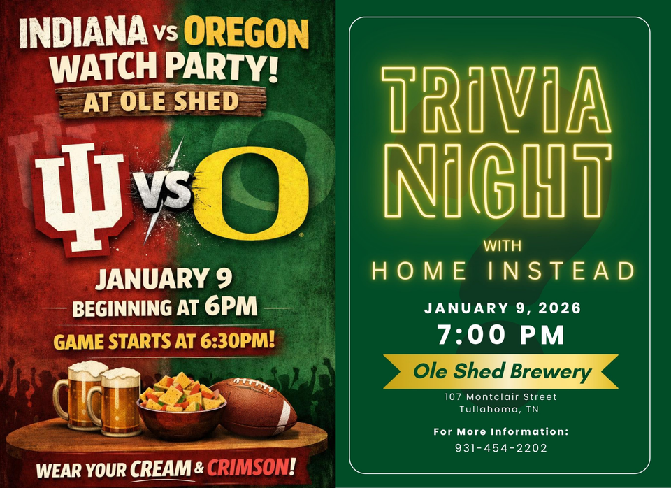 Brown modern closed new years flyer