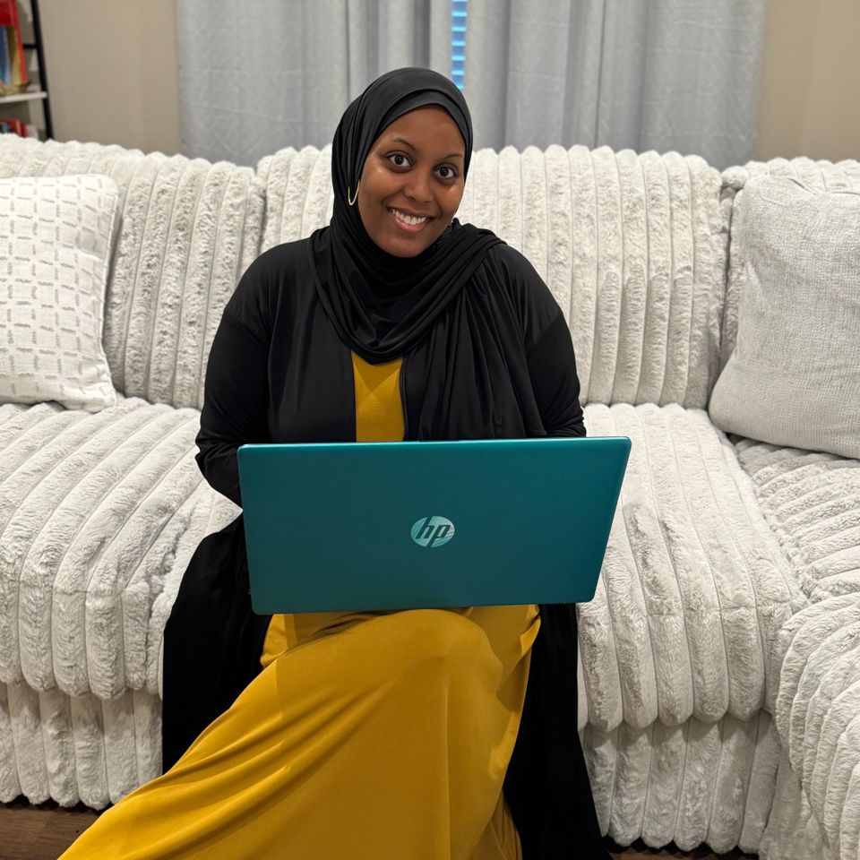 Shante with laptop