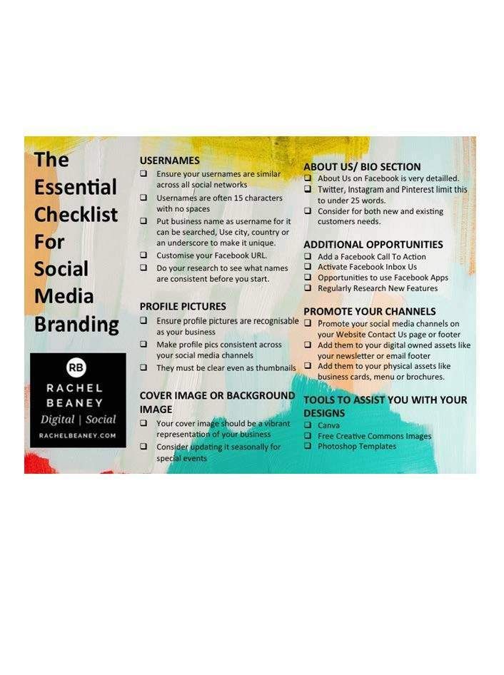 The essential checklist for social media branding