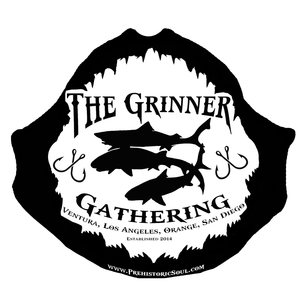 Grinner gathering black clear background