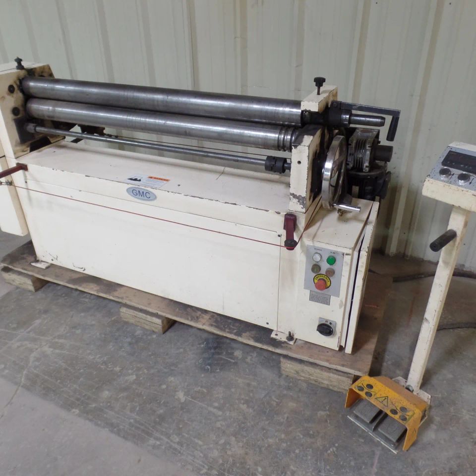 Sheet roller 4’ long x 12ga max thickness