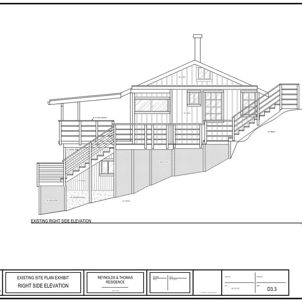 Reynolds residence side view elevation (2)