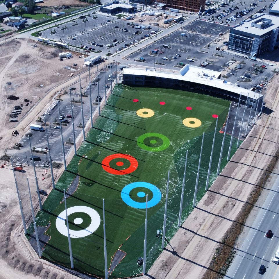 High-angle view of golf field | Boise Aerial Drone Photography
