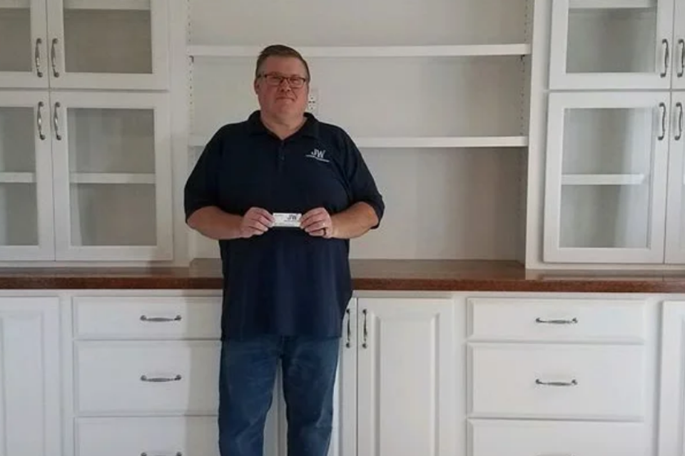 Photo of Tim Johnson, owner of Johnson Woodworking in Atlanta, IN