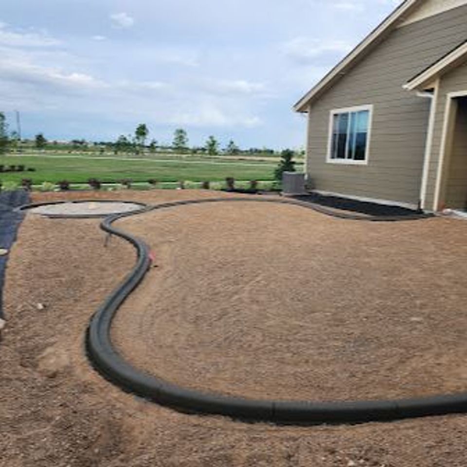 Backyard curbing  artistree