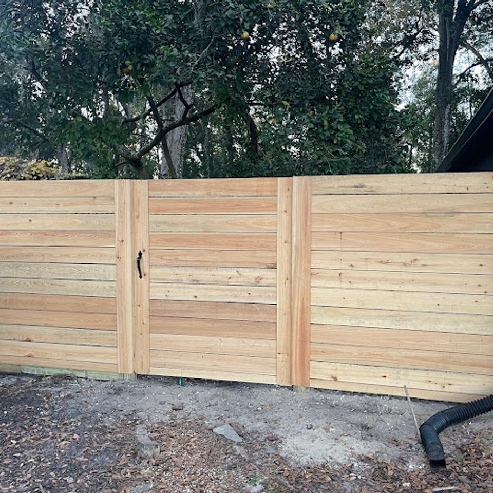 Space coast wood gate