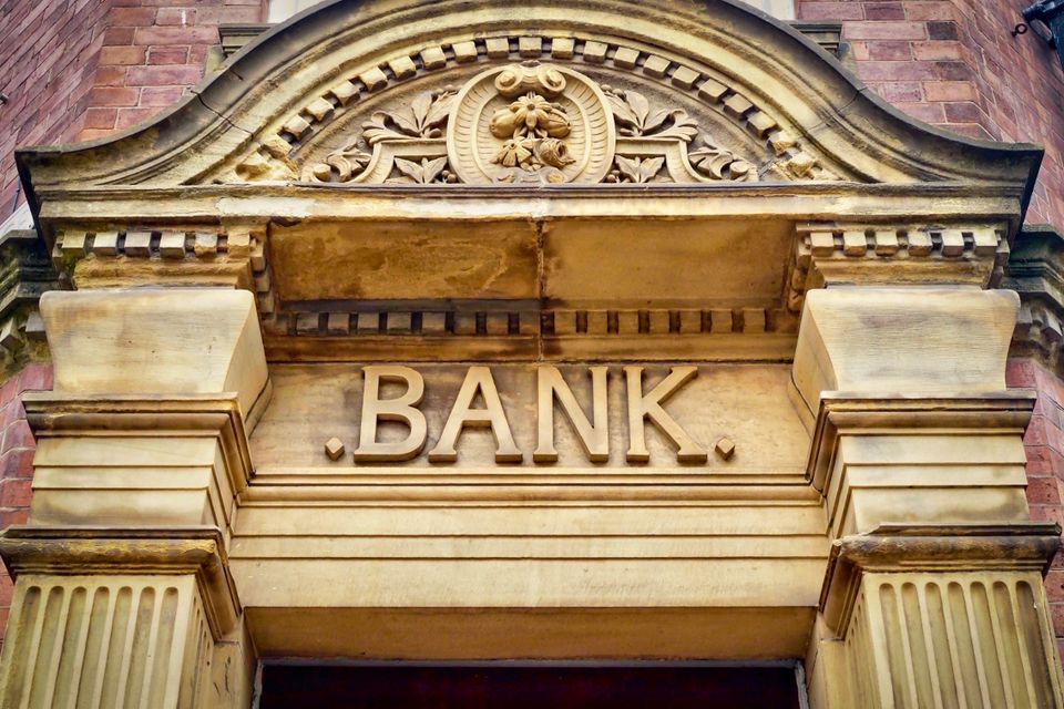 Bank building gold