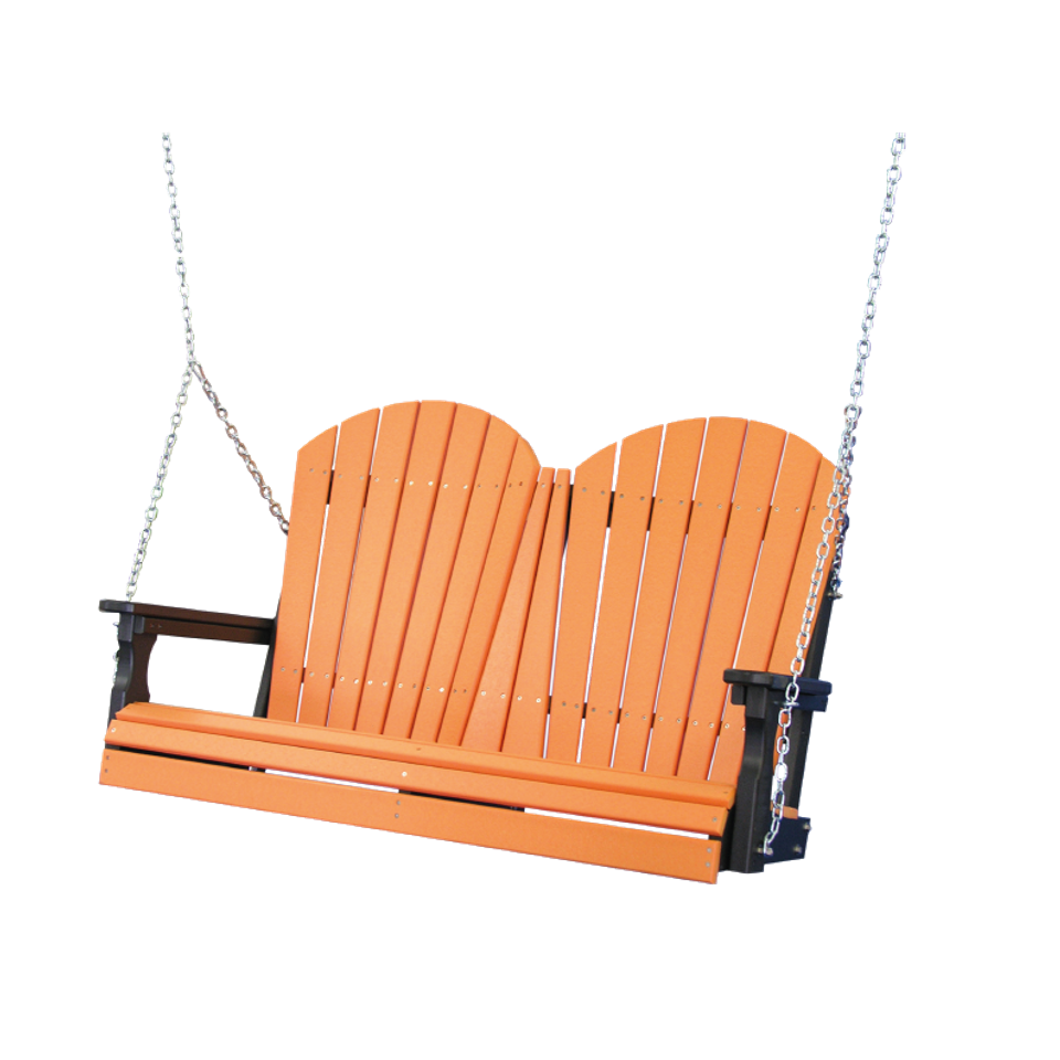 Hlf 4' adirondack swing tangerine black2
