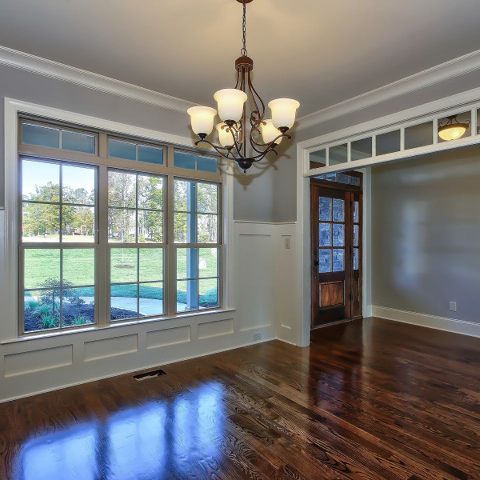 Lot 2 bc dinning wainscoting glass transom