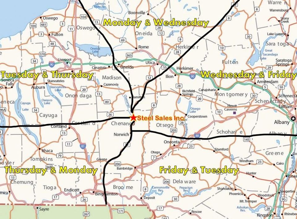 Delivery map