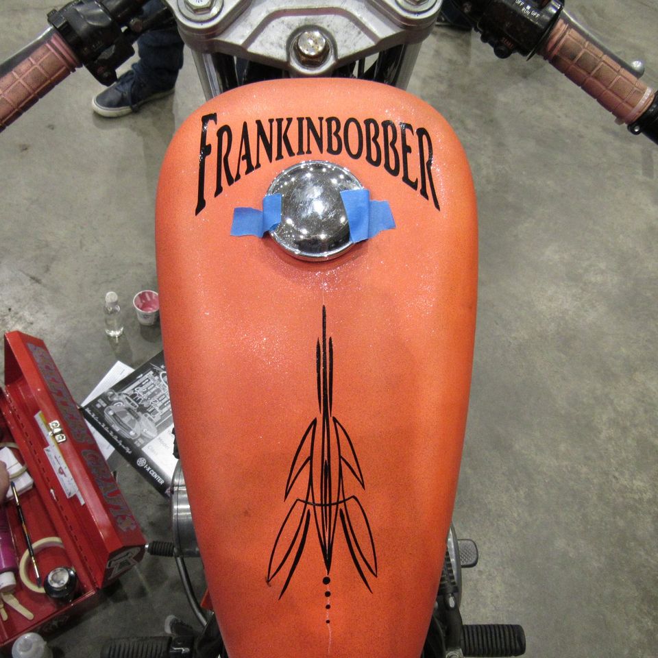 Creative custom pinstriping design and artistic projects created by Skeeter's Grafix.