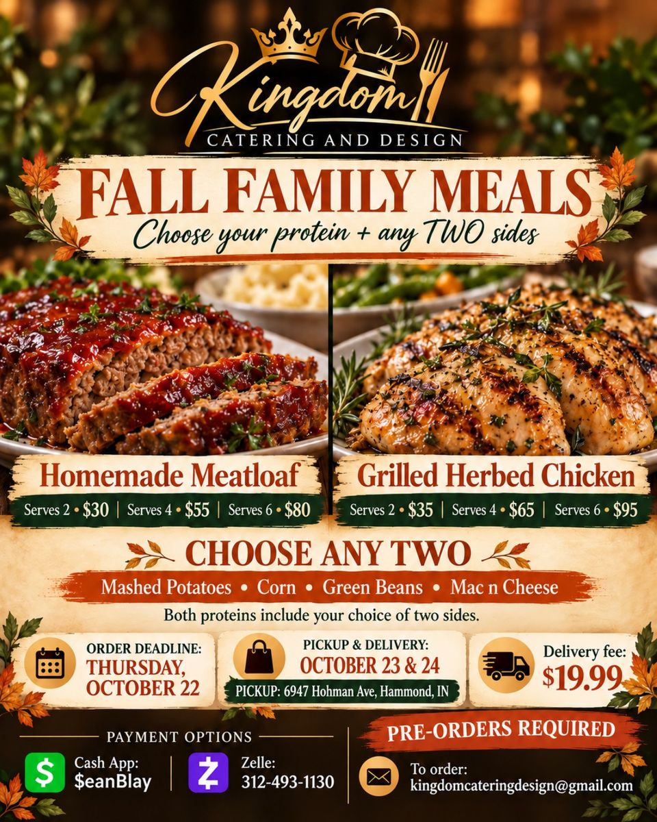 Fall family menu oct 23 24