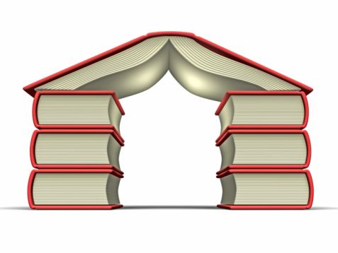 Book house clipart 13