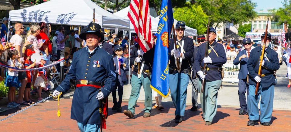 Camp 2 parade color guard