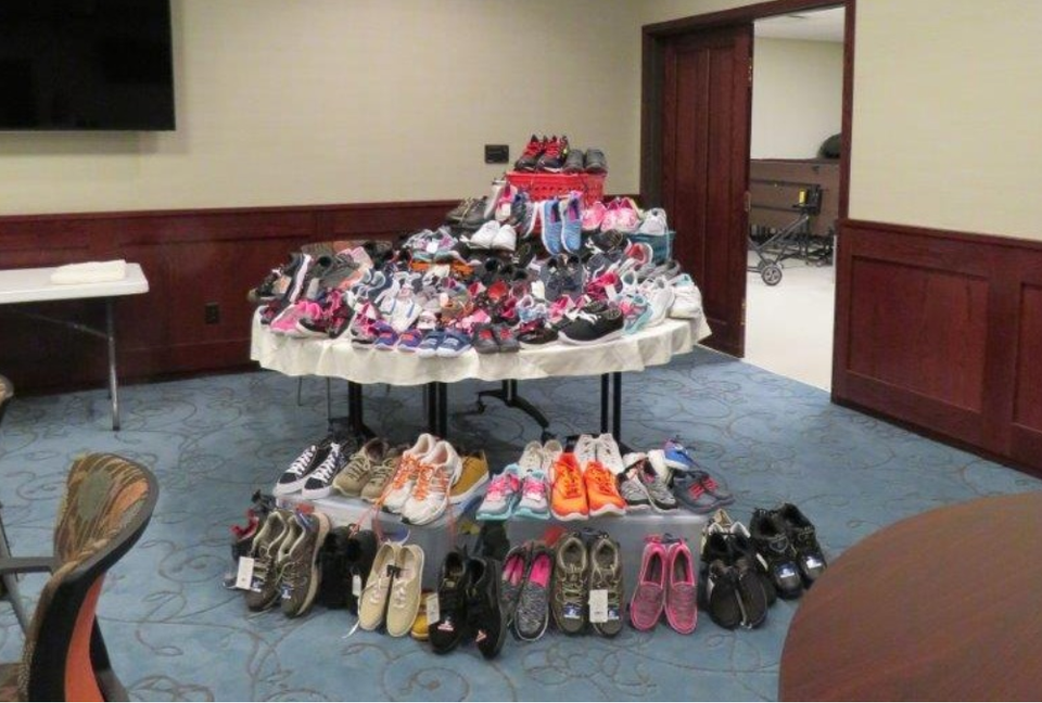 April 2018 newsletter shoe drive