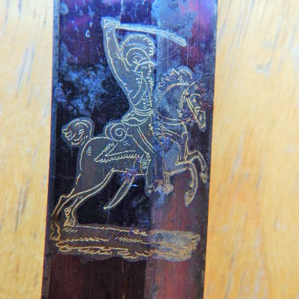 Rare mock horsehead pommel dragoon officer's sword files1120170913 26035 bunk1c