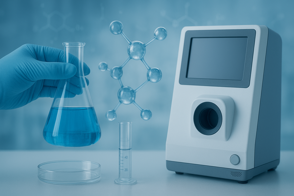 Scientist conducting research using laboratory equipment