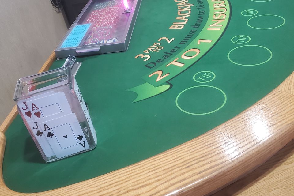 Terrace black jack table