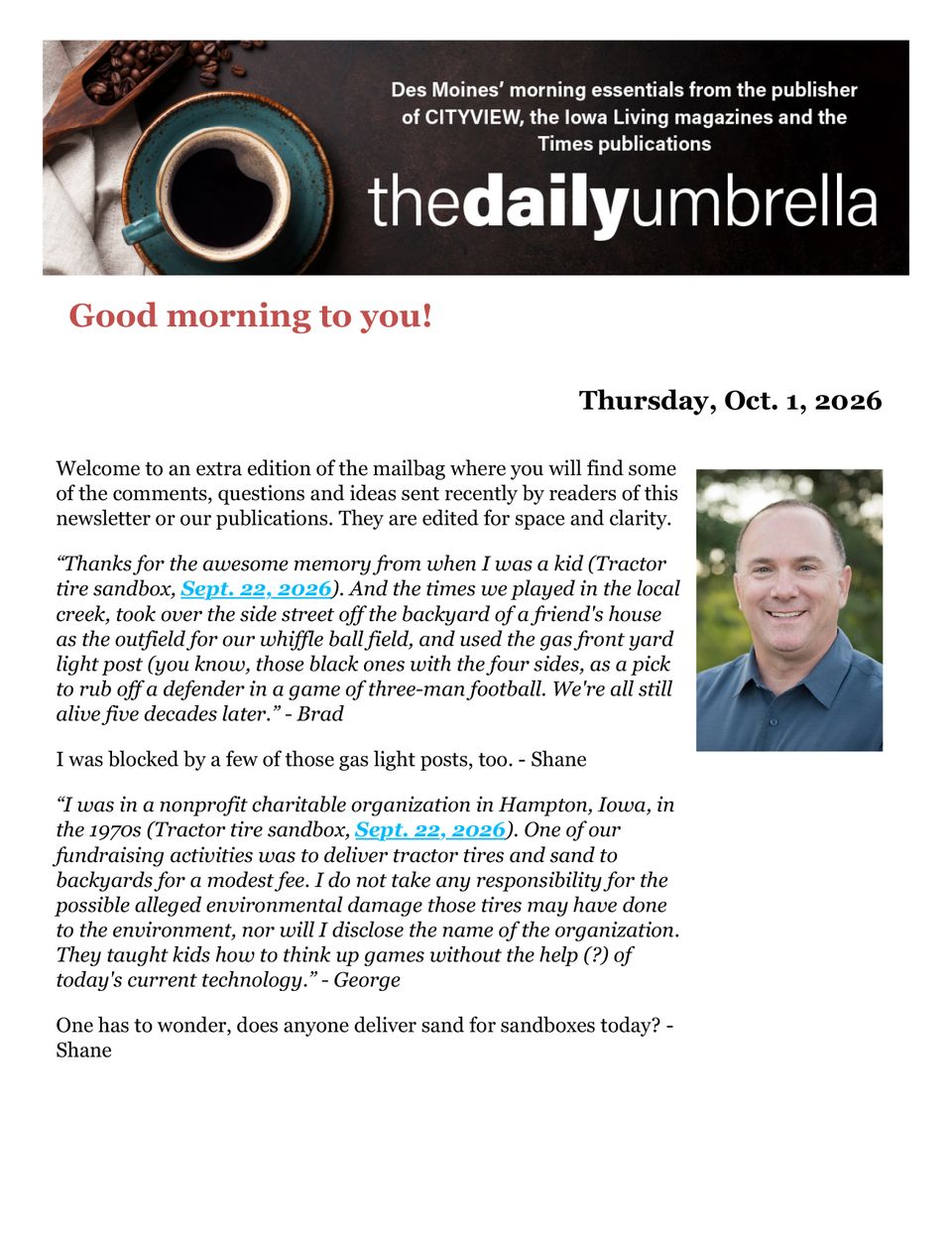 Du oct. 1  central iowa cities without water  rivers expected to flood  what do you call a knitting snake  1