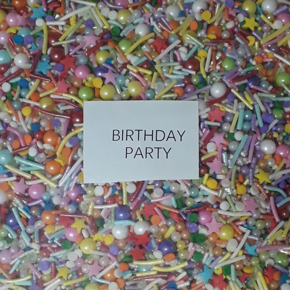 Sprinkle mix birthday party