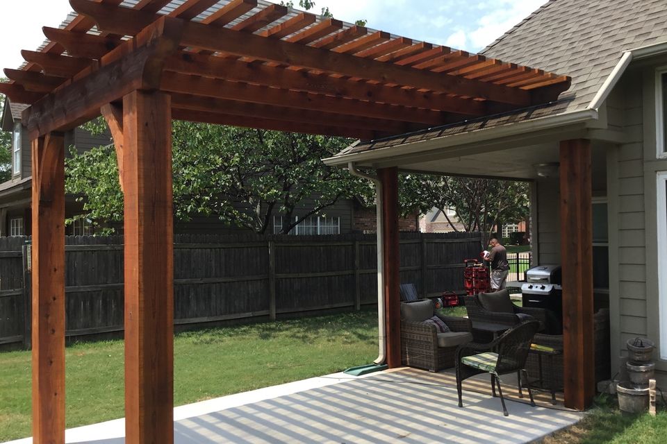 Select outdoor solutions  tulsa oklahoma  outdoor living pergolas shade structures  covered cedar pergola contractor builder construction company  photo aug 06  1 58 51 pm