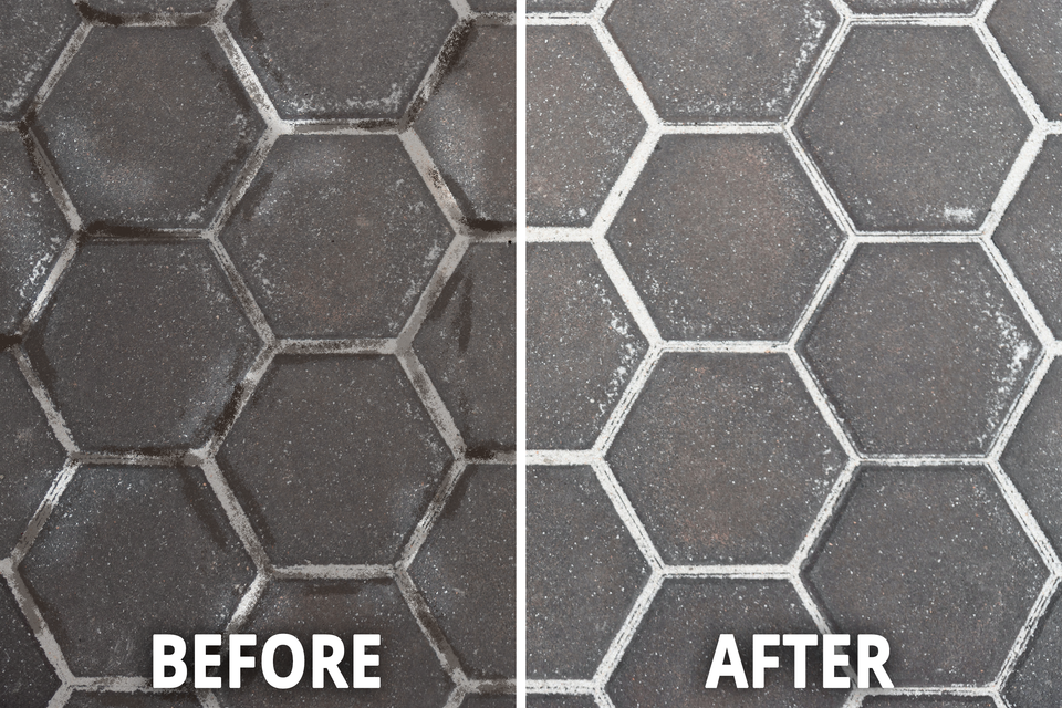 Before after tiles