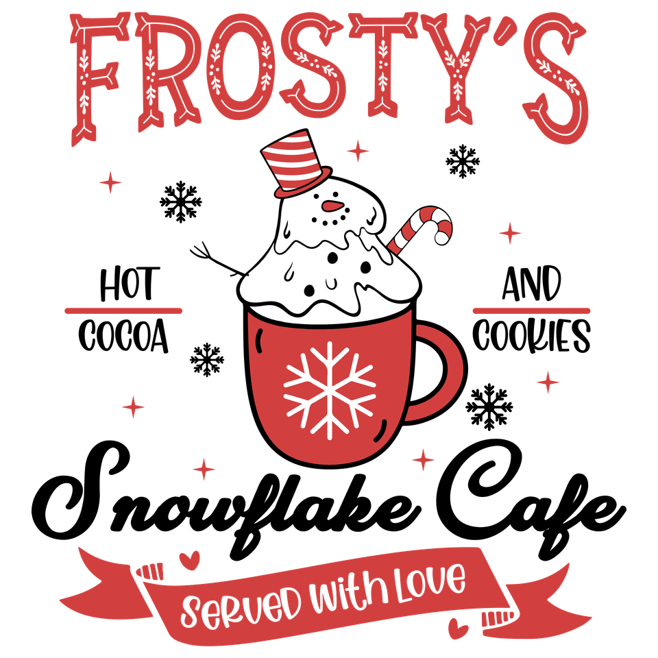 Seasons   christmas frosty’s snowflake cafe