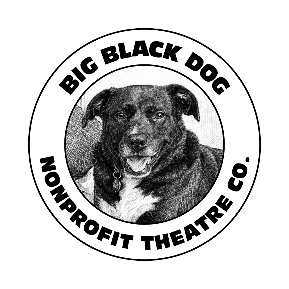 Big black dog nonprofit theatre co logo