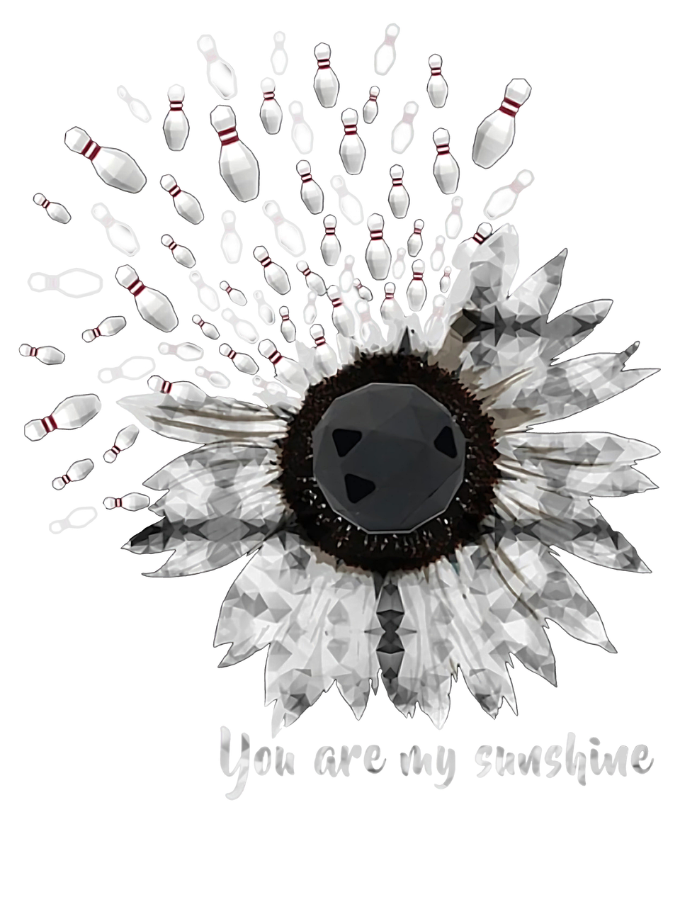 Bowling   you are my sunshine pins and sunflower