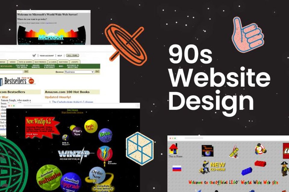 90s website design examples