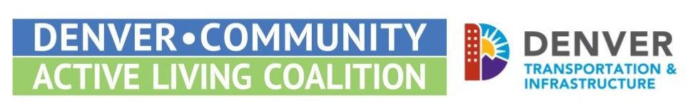 Denver Community Active Living Coalition & Denver Transportation & Infrastructure logo