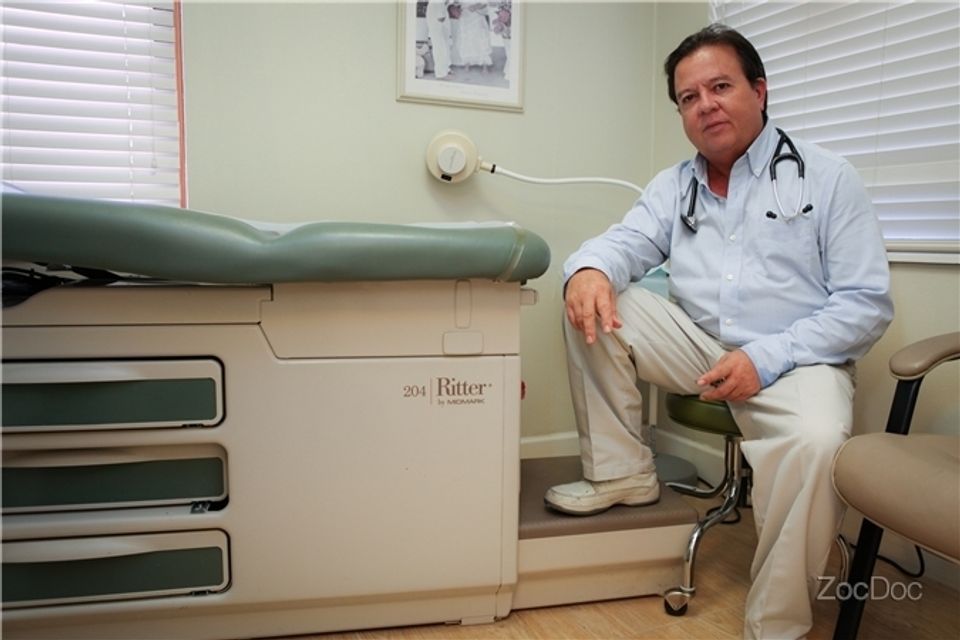 Dr. Domingo A. Feliciano in his Bonita Springs Clinic