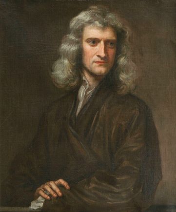 Portrait of sir isaac newton  1689