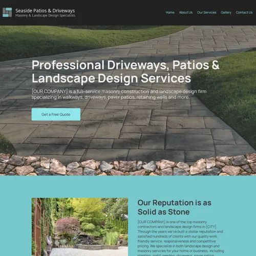 Patio driveways landscape design website theme original