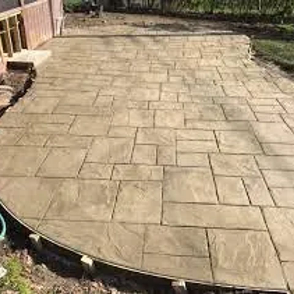 High quality concrete patio installation services with affordable pricing