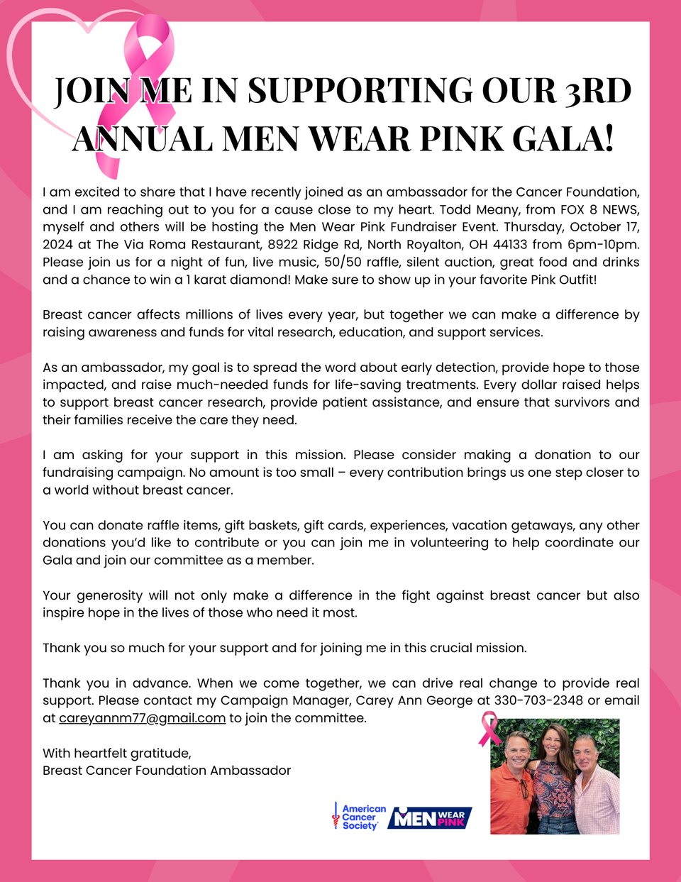 Wear men pink gala letter (1)