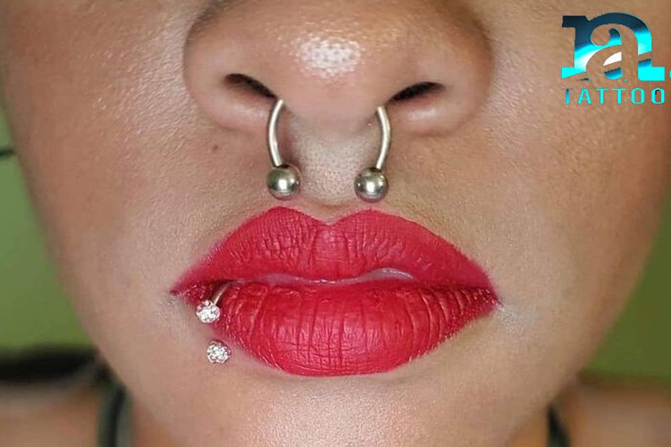 Barb septum lip media